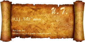 Ujj Tímea névjegykártya